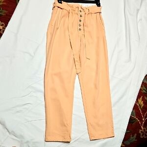 LOFT Apricot Trousers with Tie Waist